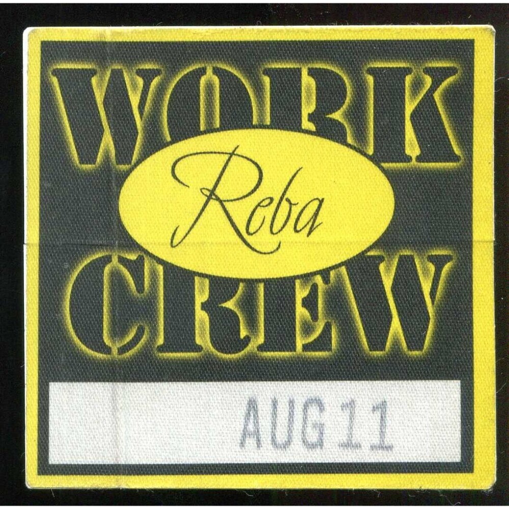 Vintage 2001 Reba McEntire Backstage Pass Work Crew Cincinnati OH